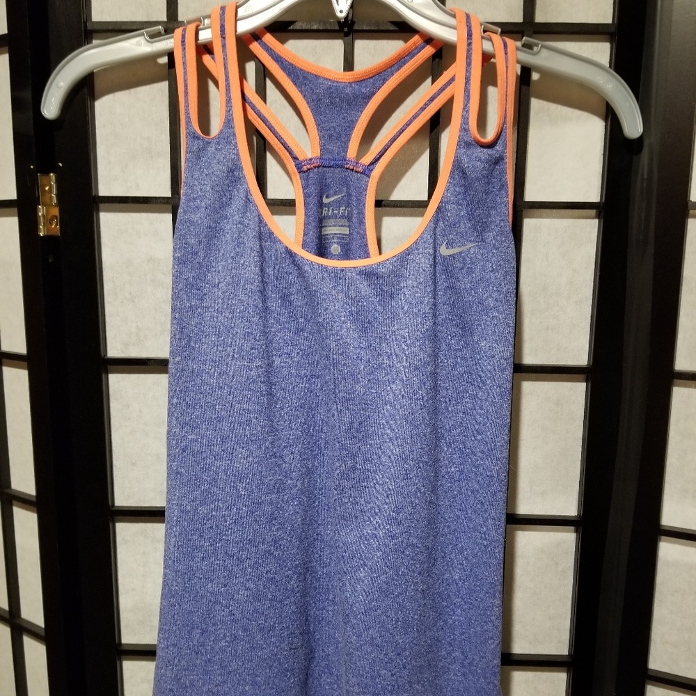 Nike purple and orange sleeveless shirt